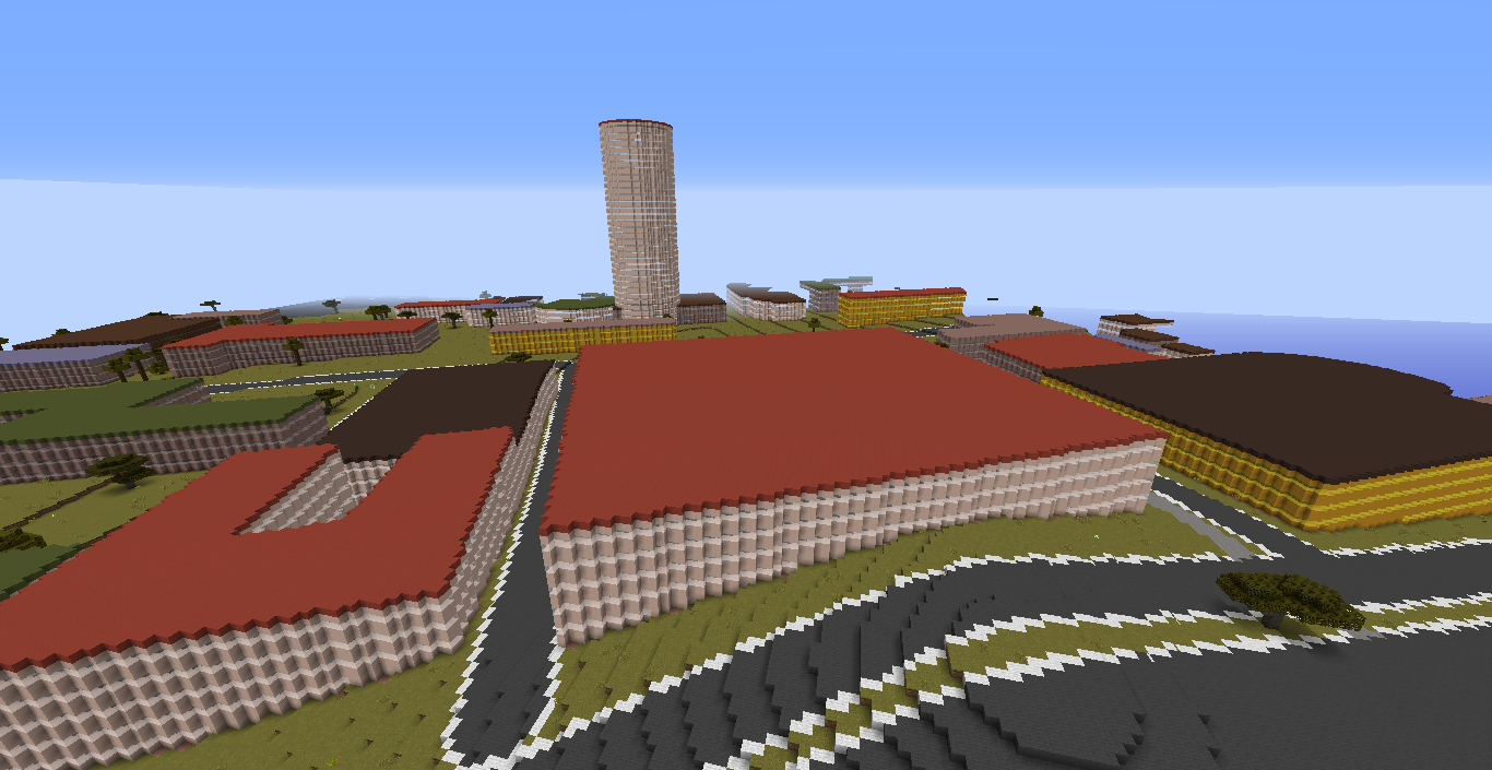 The terrain model may be of - especially in high-rise cities and areas with steep slopes Nairobi in Minecraft.