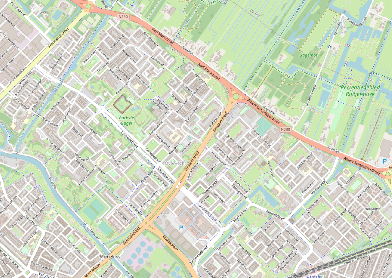Overvecht in OpenStreetMap Overvecht in OpenStreetMap