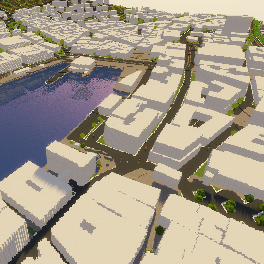 Minecraft maps of the real world from data - by GeoBoxers